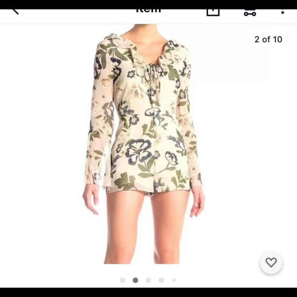 NWT BB DAKOTA ANTHROPOLOGIE FLORAL ROMPER SIZE
